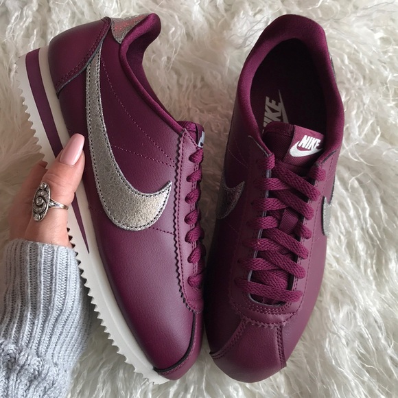 burgundy cortez shoes